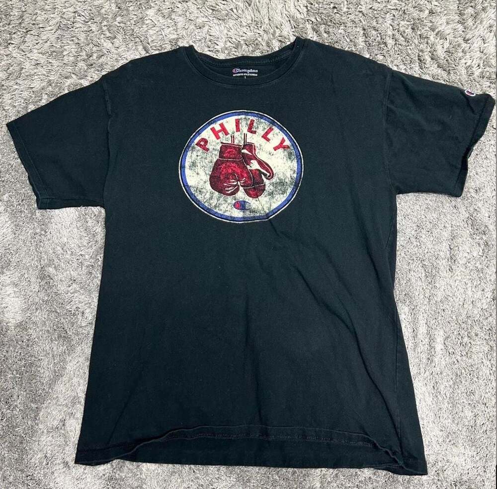 CHAMPION PHILLY BOXING T-Shirt MEN'S Size L TEE